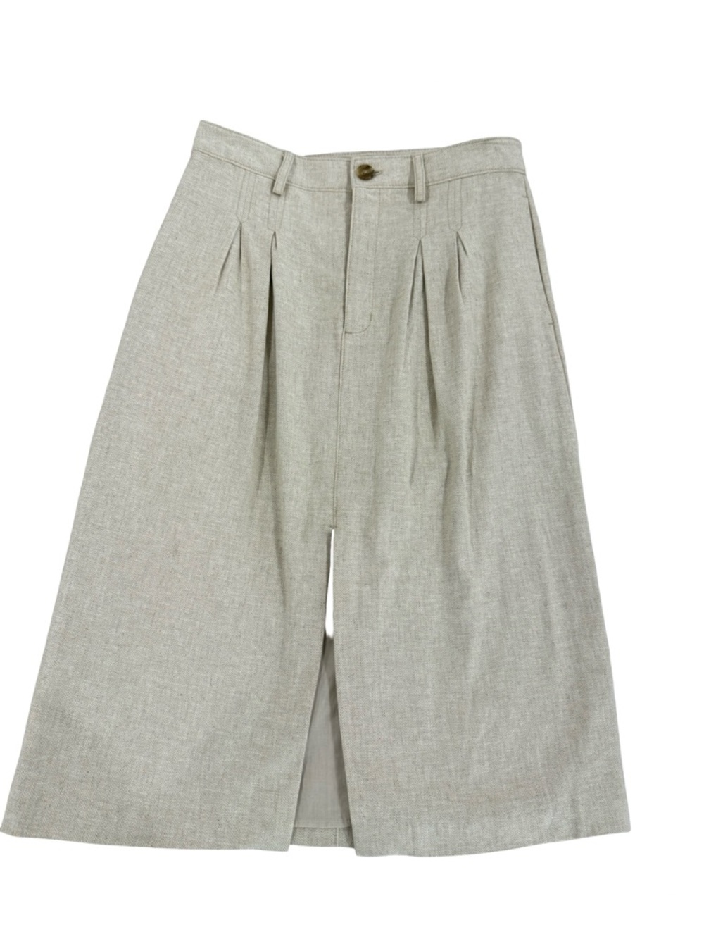 NWT Banana Republic Linen Pleated Midi Skirt & Crop Top Set size 4 women - Picture 7 of 16